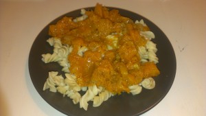 Паста фузилли с тыквой и шалфеем