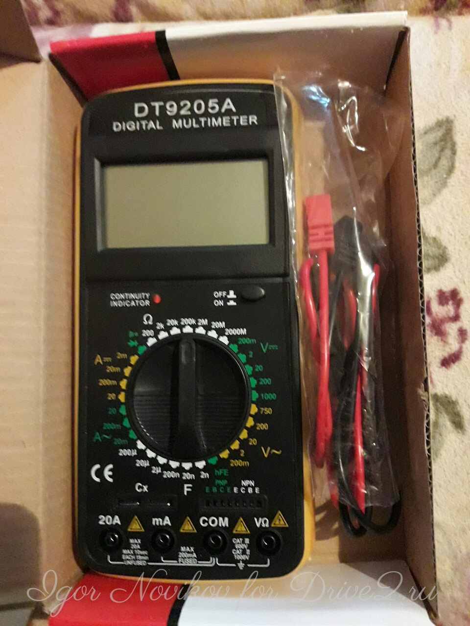 Приобрел мультиметр DT9205A. — Lada Калина Хэтчбек (1G)