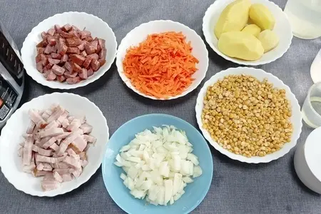 Гороховый суп с копчёностями — рецепт супа в мультиварке: шаг 2